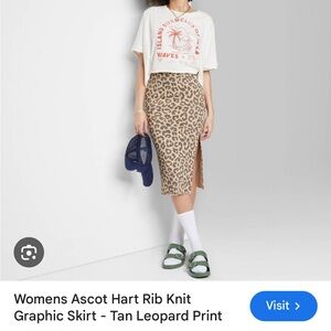 Leopard Ascot Hart x Target Pencil Skirt